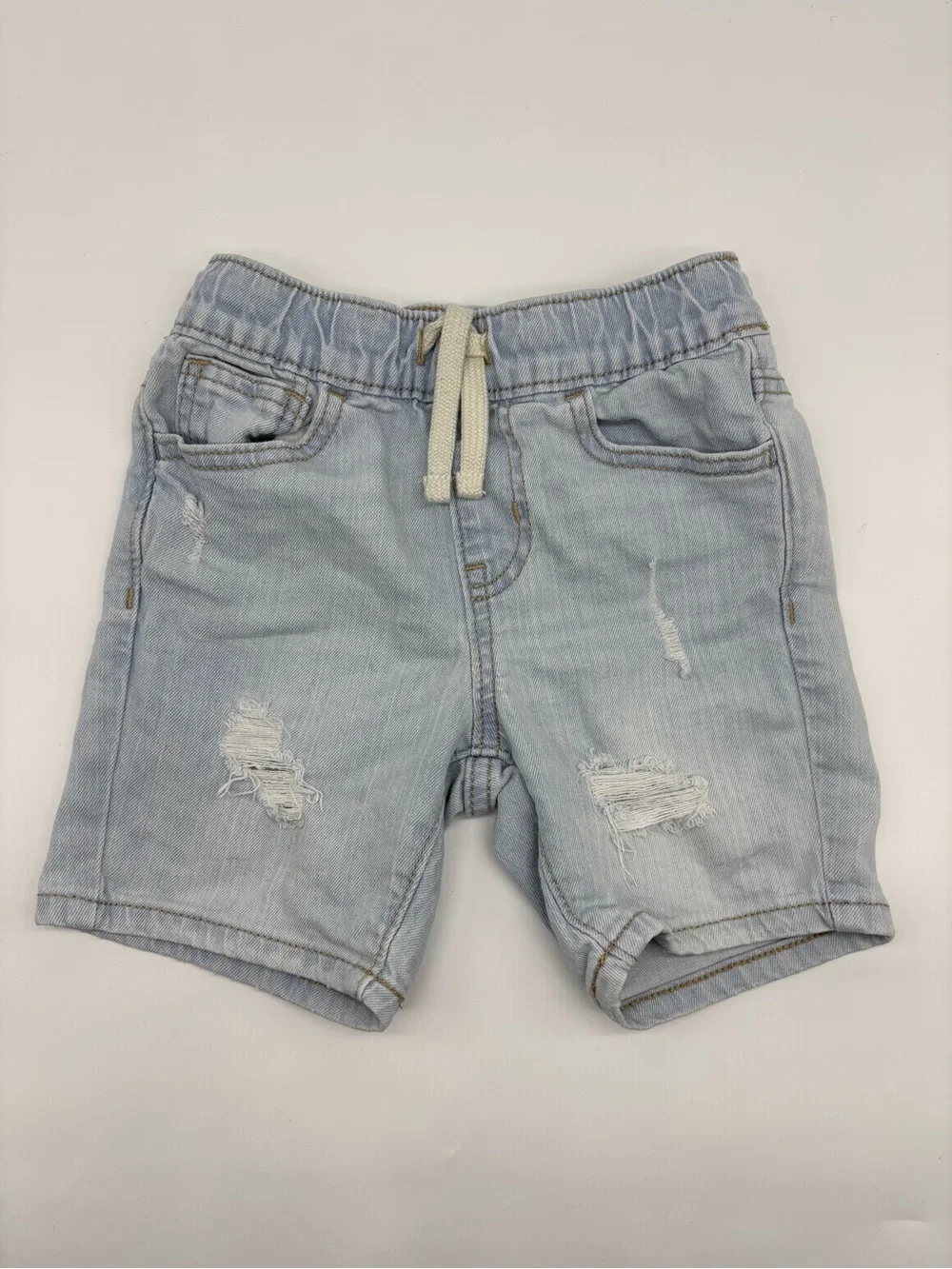 Old Navy Light Blue Distressed Denim Shorts for Kids